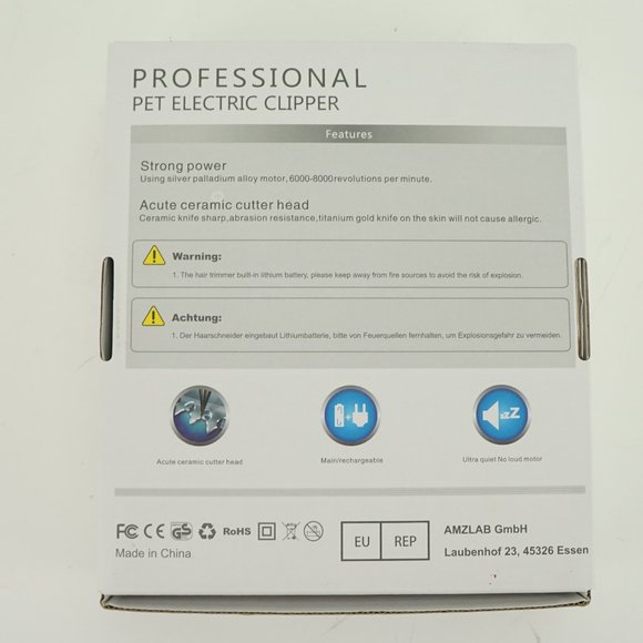 Oneisall Professional Pet Electric Dog or Cat Clippers Rechargeable - Picture 3 of 6